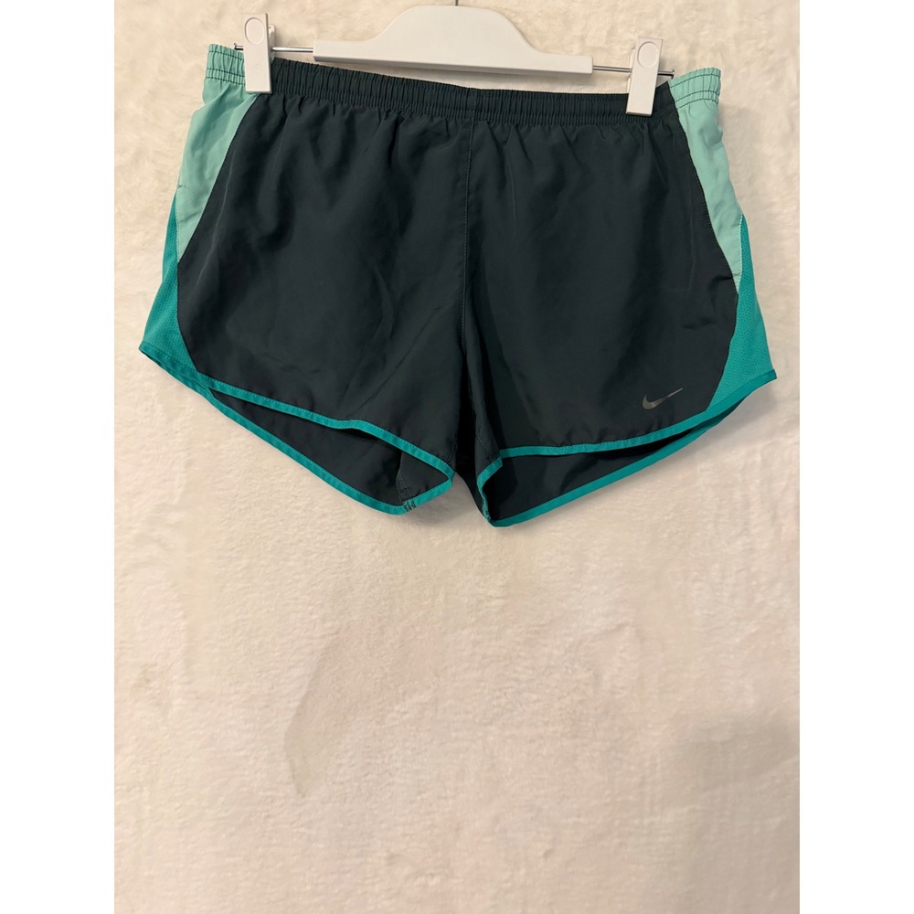 Nike Dri-FIT Running Shorts Womens Grey‎ Teal Mint Green Athletic Training 3in